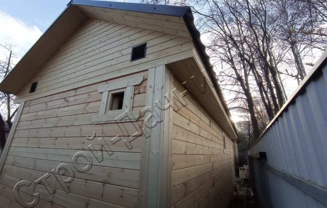 1 Брусовая баня Б-28, 8х3м, 24 М², Московская область, Павлово-Посадский городской округ, г. Электрогорск, СНТ «Орион» (4)